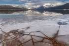 Ice formations along Lake McDonald in Glacier National Park-Montana-USA Art Print